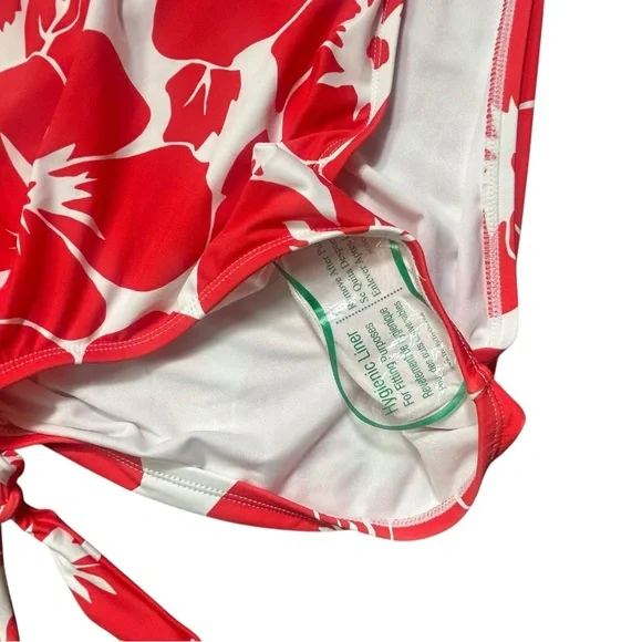 VINCE CAMUTO hibiscus flower one shoulder one piece swimsuit size 10 NWT - Picture 5 of 10